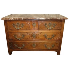Sublime 17th Century French Chest with its Royal Marble Top