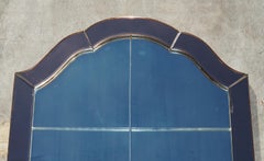 Sublime 1930's Foxed Art Deco Rose Coloured Glass Bevelled Venetian Mirror