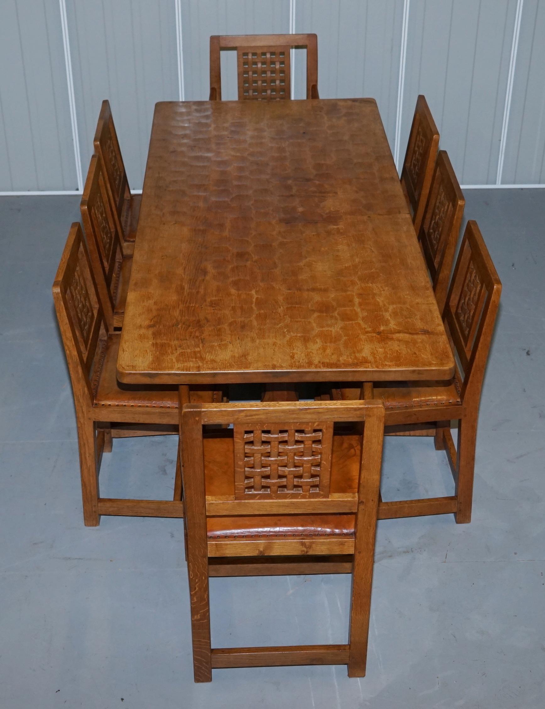 mouseman table and chairs