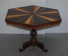 Sublime 19th Century Anglo-Indian Specimen Sample Wood Centre Occasional Table