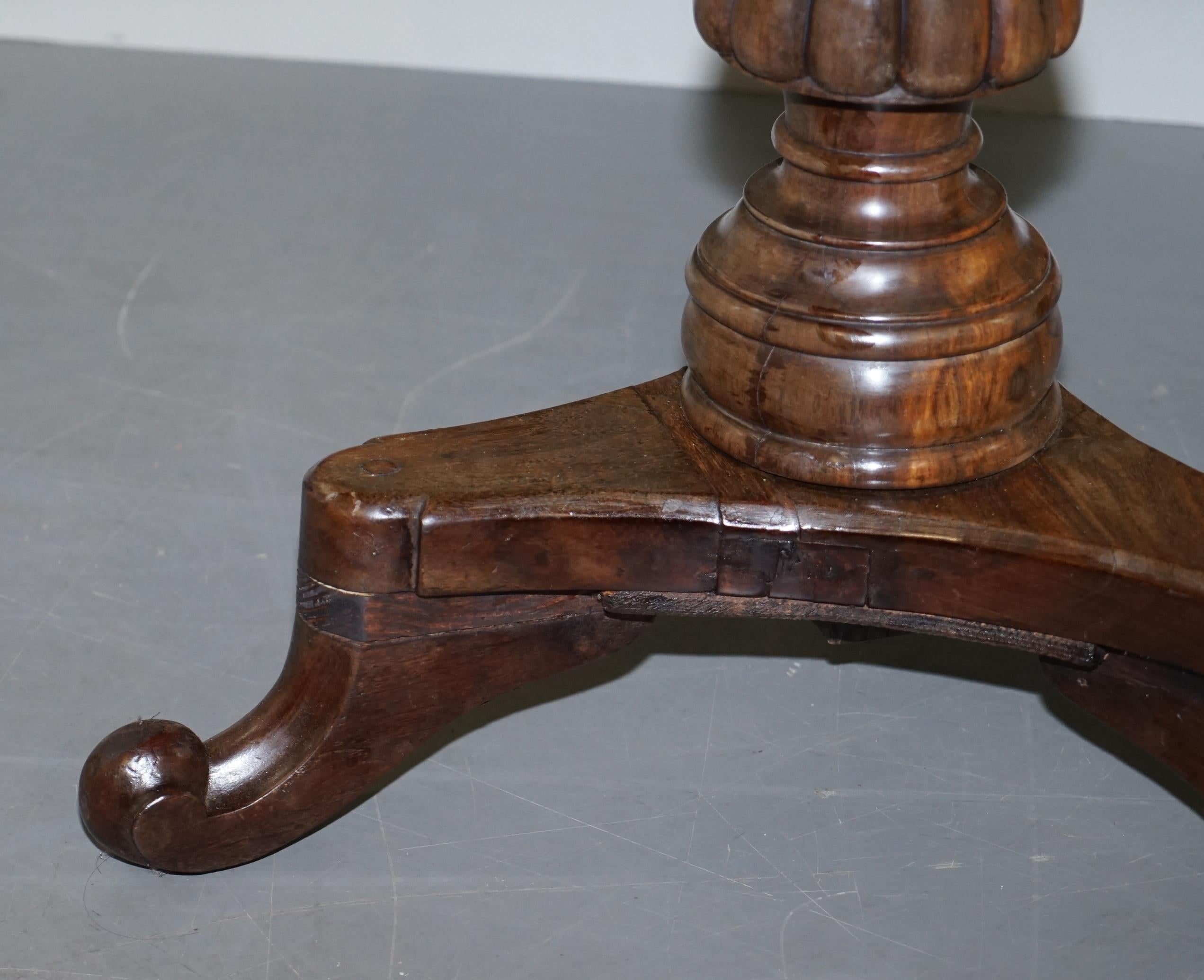 Hand-Crafted Sublime 19th Century Anglo-Indian Specimen Sample Wood Centre Occasional Table For Sale