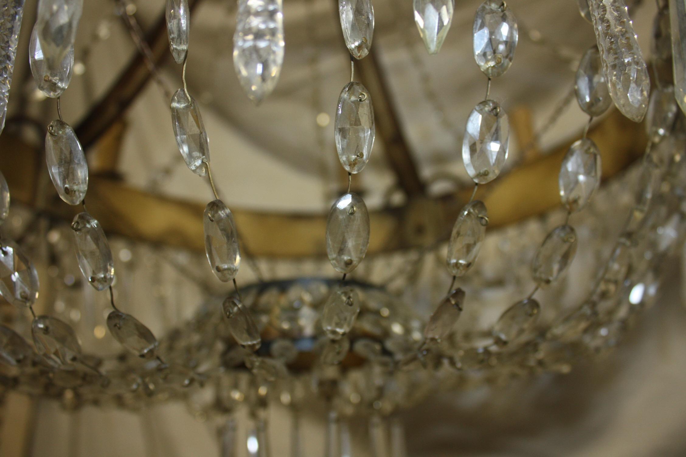 Sublime lampadario impero francese del XIX secolo in vendita 8
