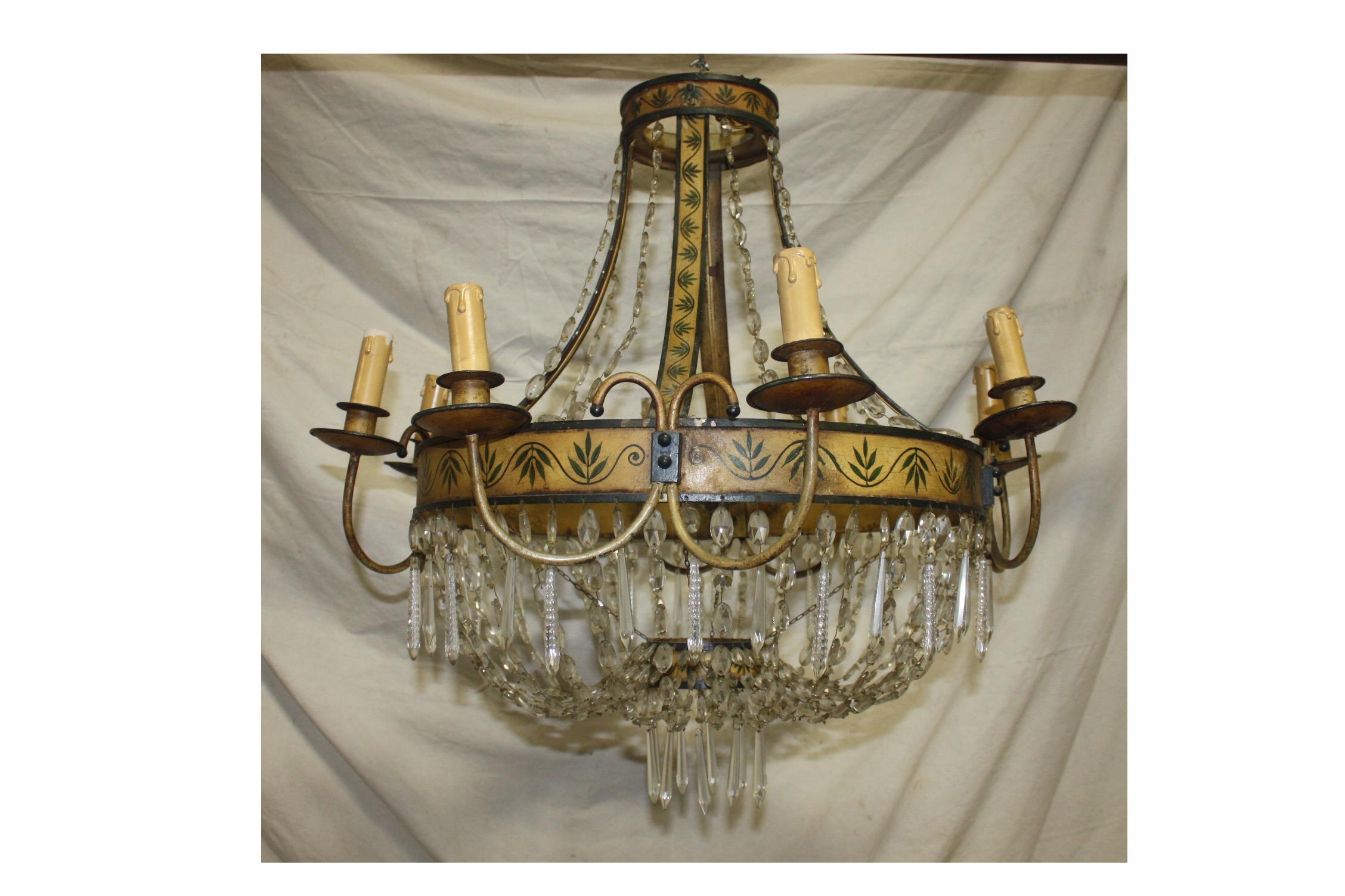 Sublime French Empire chandelier.