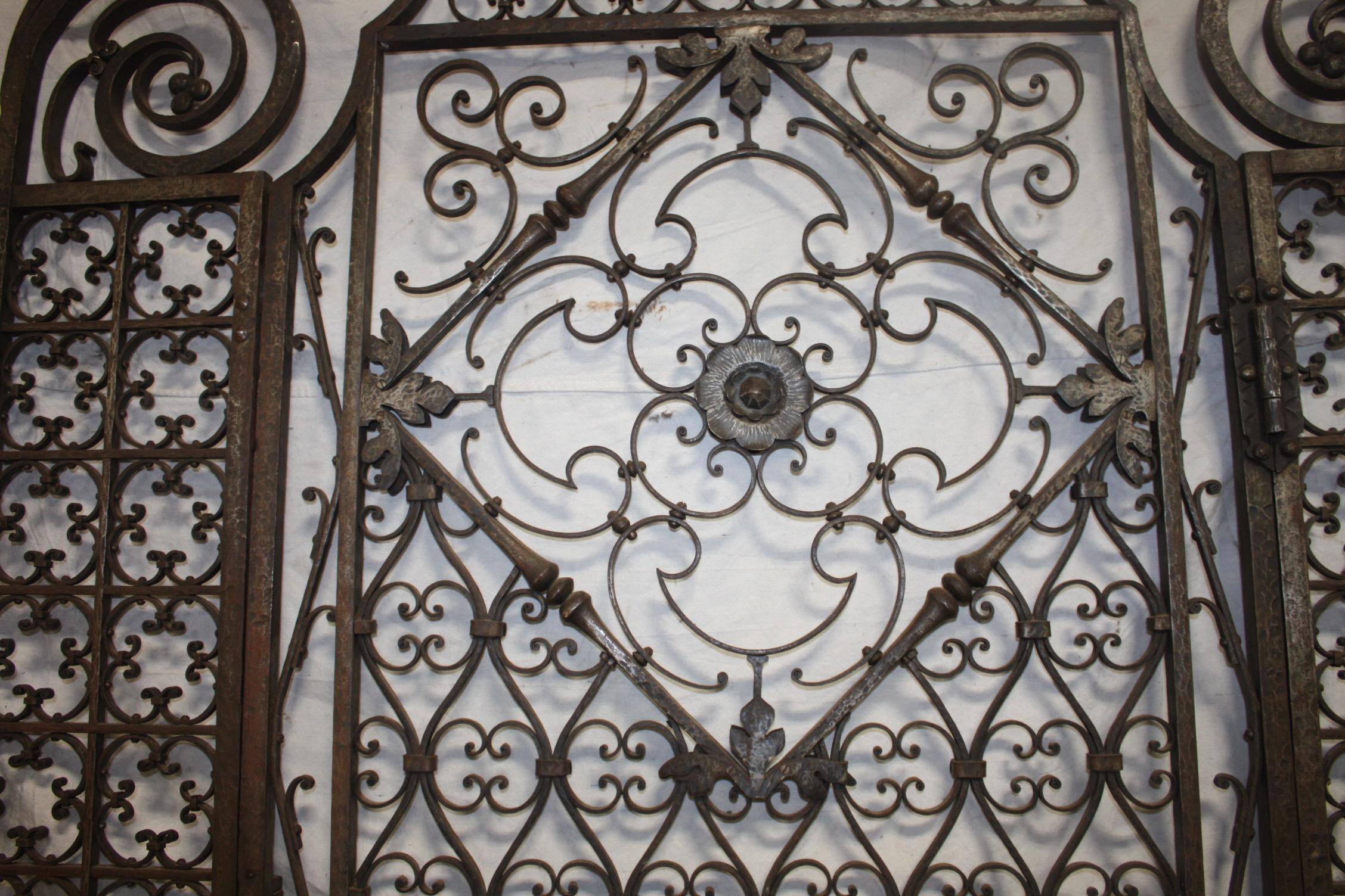 Sublime 19th Century French Iron Door Gate 2