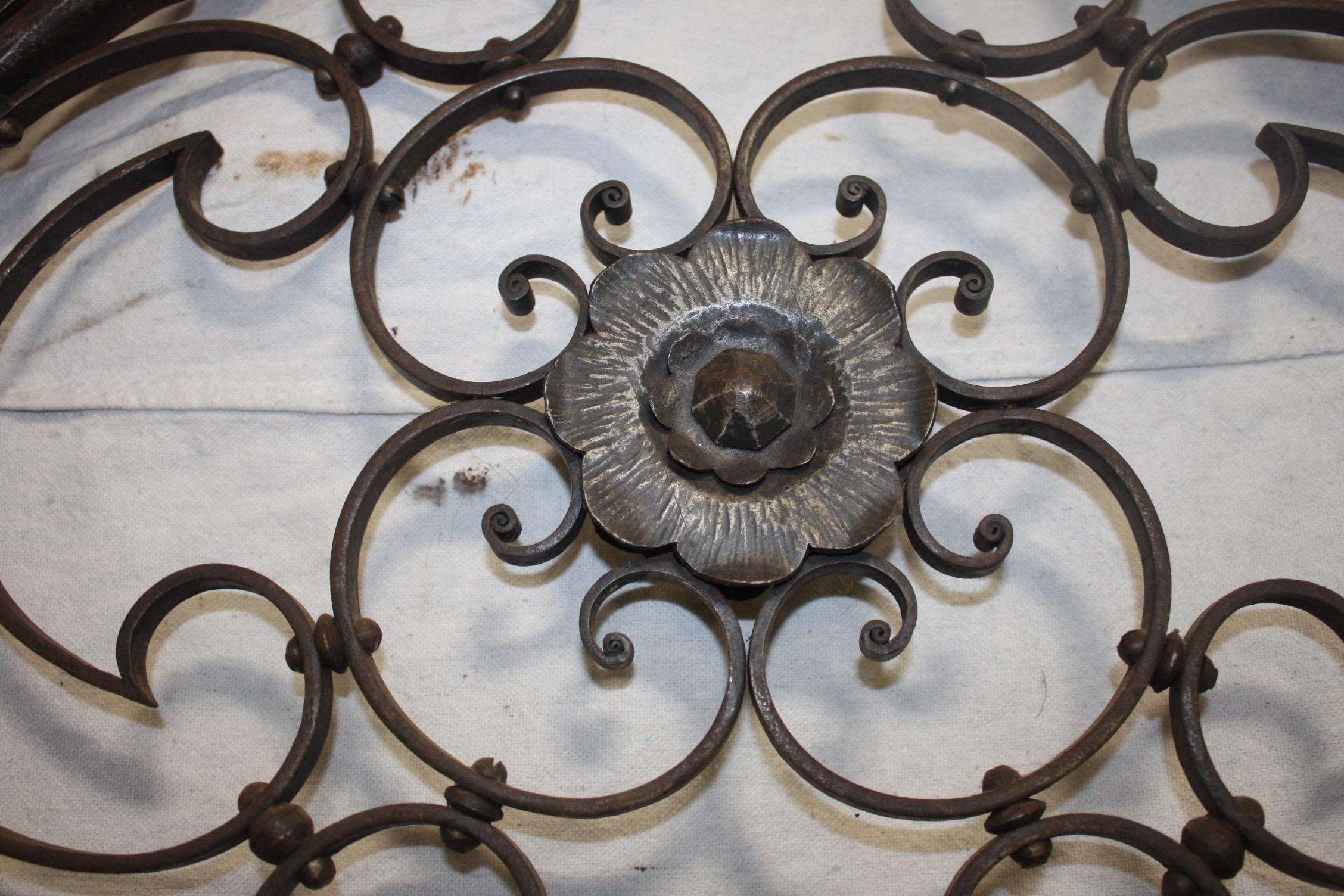 Sublime 19th Century French Iron Door Gate 3