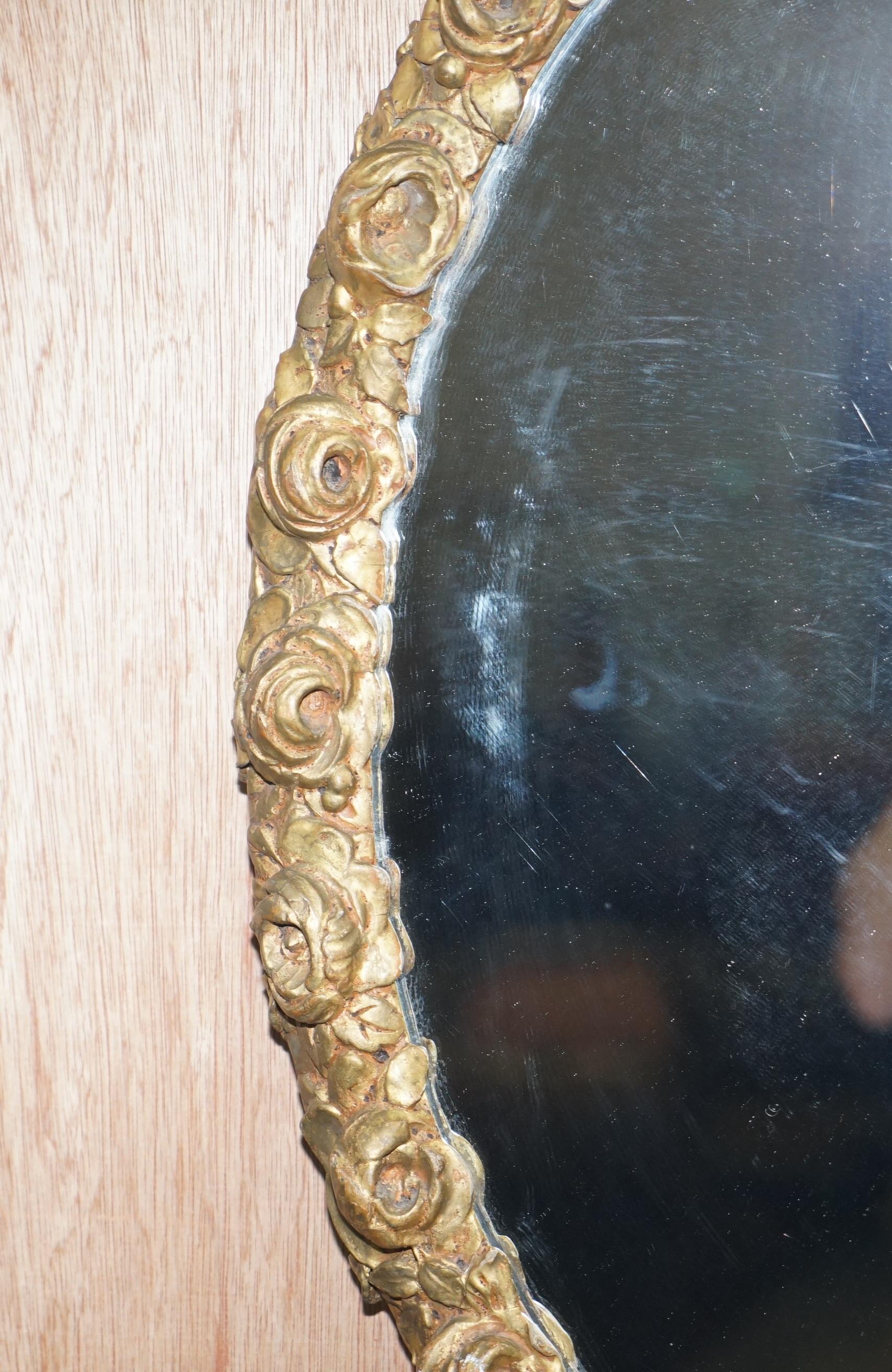 vintage overmantle mirror