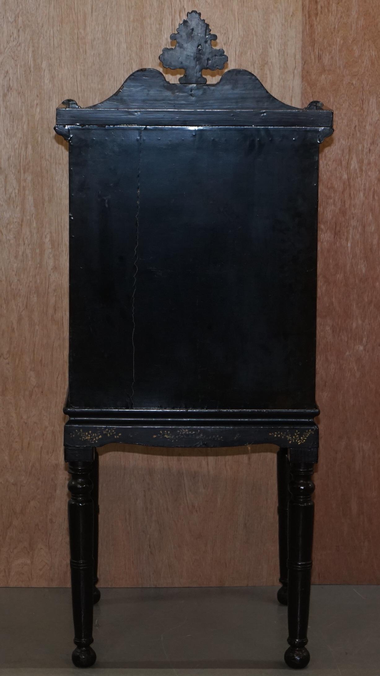 Bezaubernder chinesischer lackierter Schminktisch/Schreibtisch/Schreibtisch/Schreibtisch/Schreibtisch, 19. Jahrhundert im Angebot 6