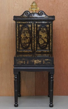 Sublime 19th Chinese Lacqurered Dressing Table Vanity Unit Writing Table or Desk
