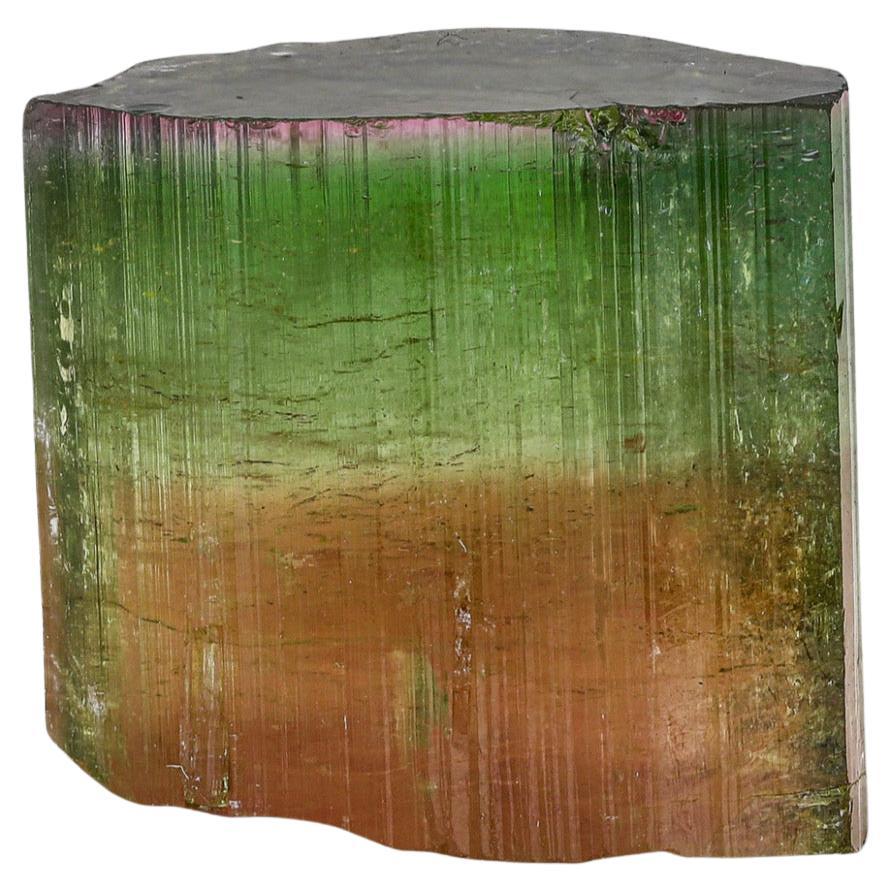 Sublime 53.15 Carat Tri Color Tourmaline Crystal from Nooristan, Afghanistan  For Sale