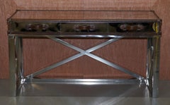 Sublime Andrew Martin Polished Chrome Luggage Campaign Dest Leather Boarders