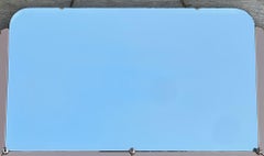 Sublime Antique 1930s Art Deco Peach Glass Bevelled Venetian Wall Mirror