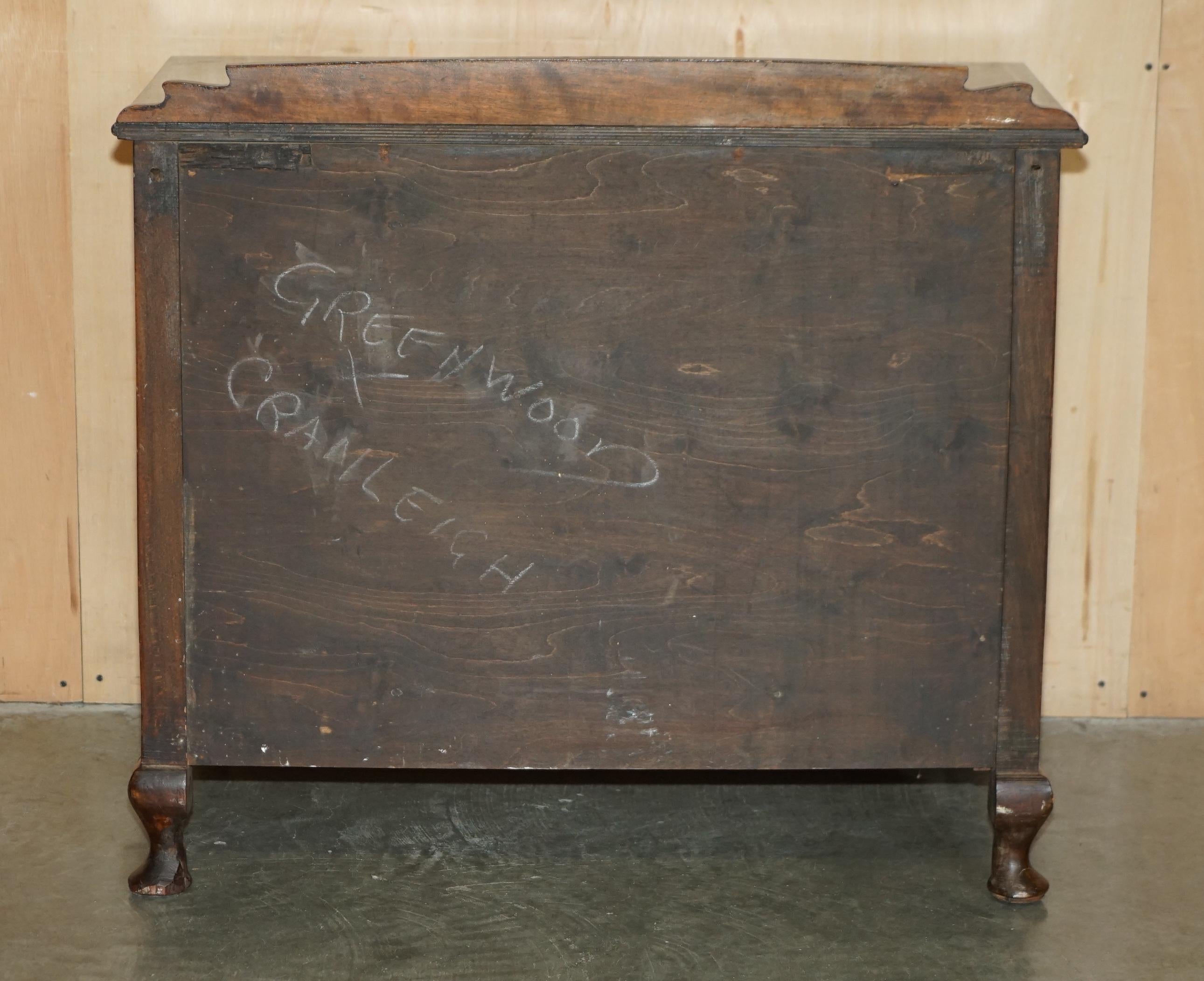 SUBLIME cassettiera dipinta in cinoiserie cinese del 1910, antichissima EDWARDIANA in vendita 7