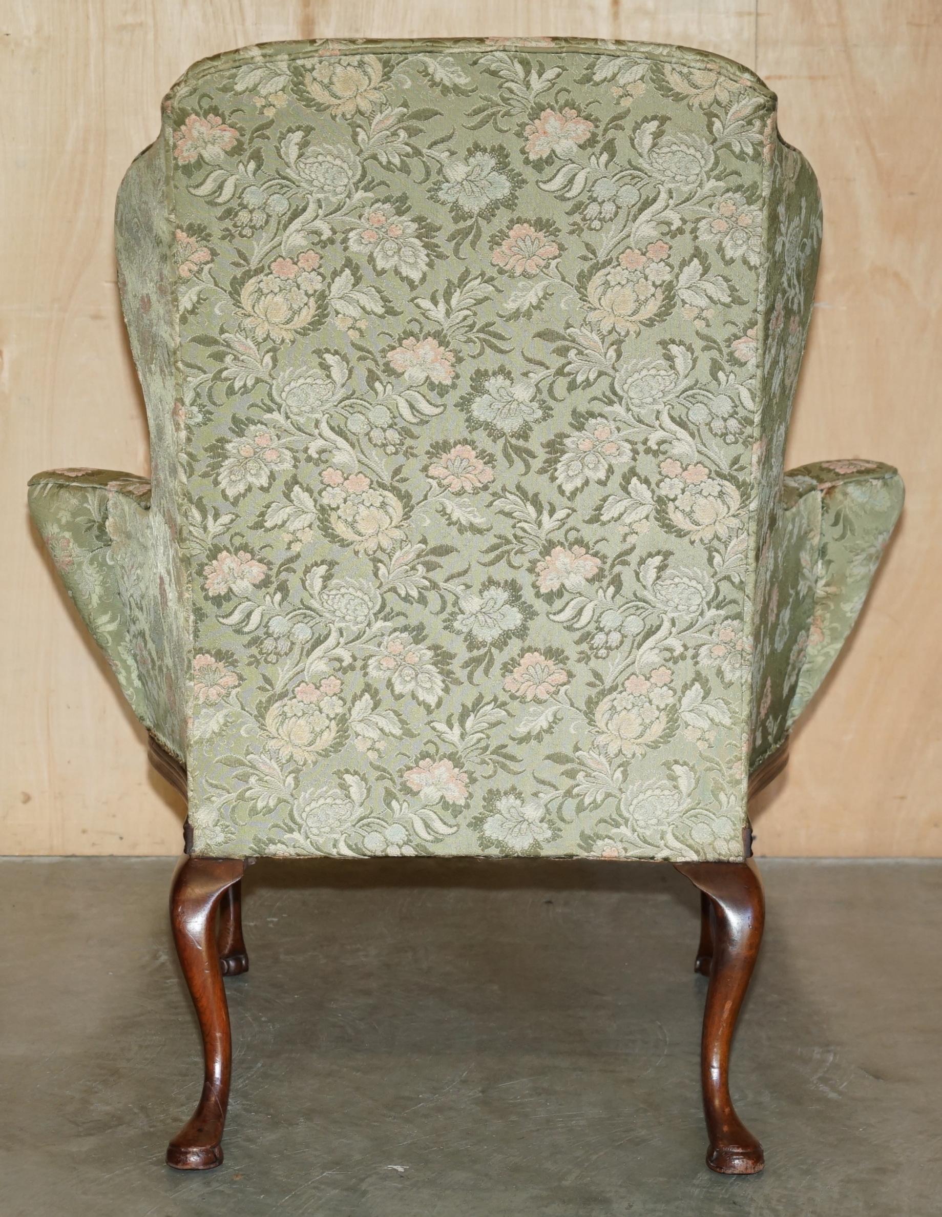 SUBLIME FAUTEUIL ANTiQUE HOWARD and SONS WILLIAM MORRIS EN BOIS DARDÉ en vente 9