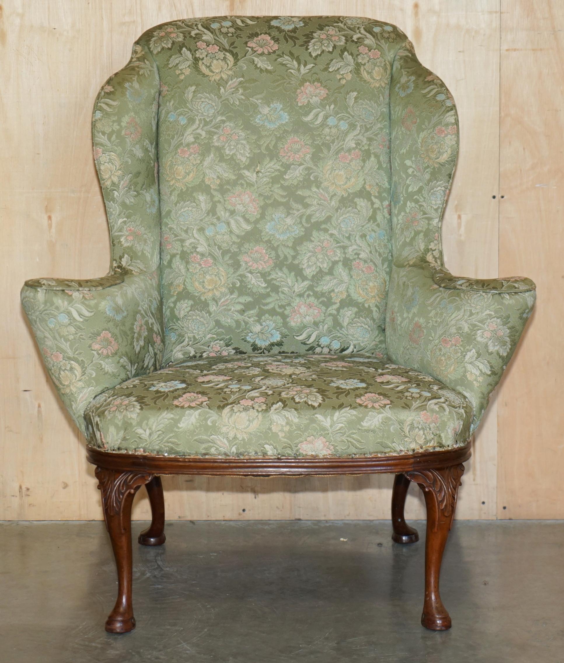 Anglais SUBLIME FAUTEUIL ANTiQUE HOWARD and SONS WILLIAM MORRIS EN BOIS DARDÉ en vente