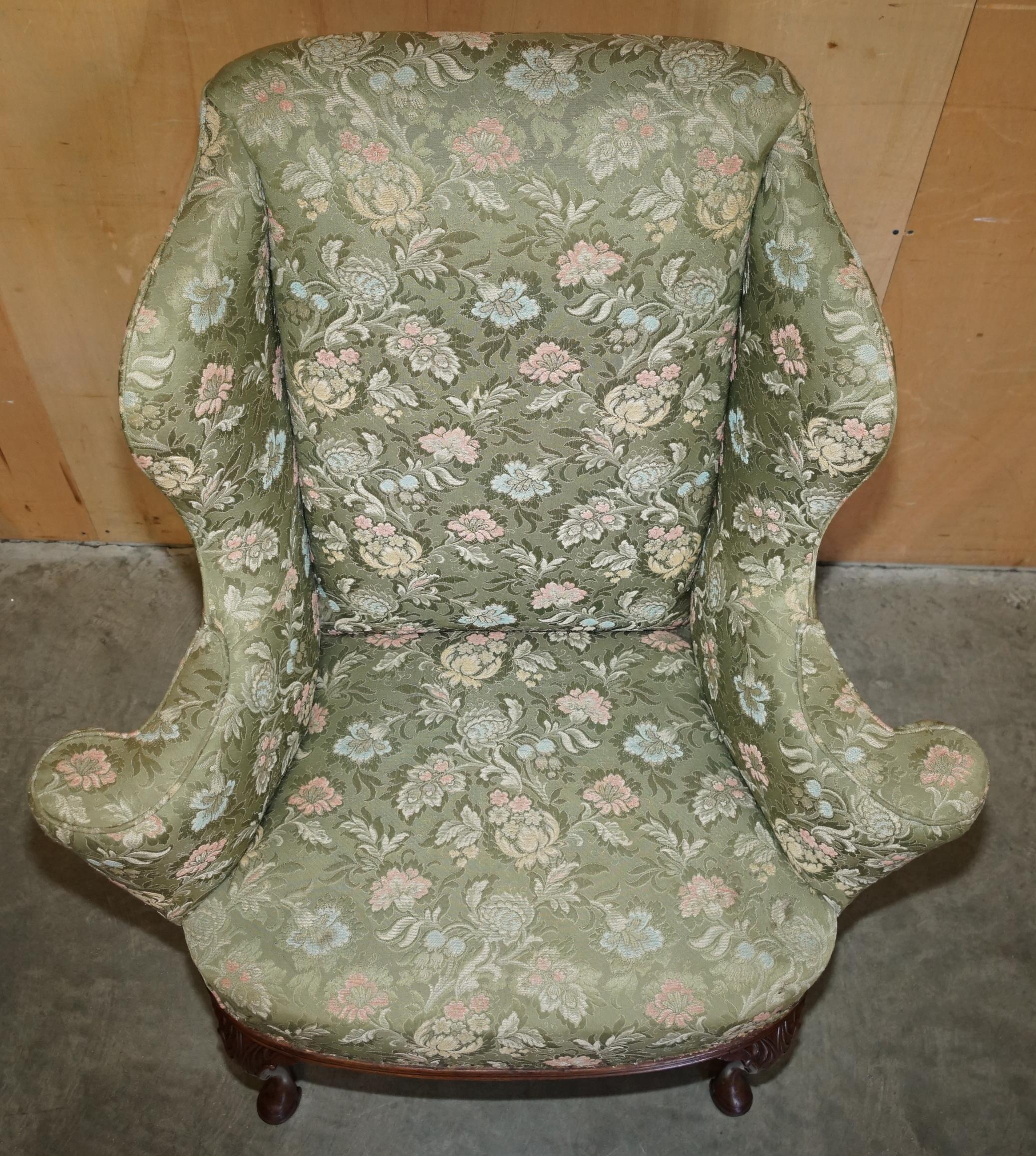 SUBLIME FAUTEUIL ANTiQUE HOWARD and SONS WILLIAM MORRIS EN BOIS DARDÉ Bon état - En vente à West Sussex, Pulborough