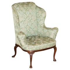SUBLIME FAUTEUIL ANTiQUE HOWARD and SONS WILLIAM MORRIS EN BOIS DARDÉ