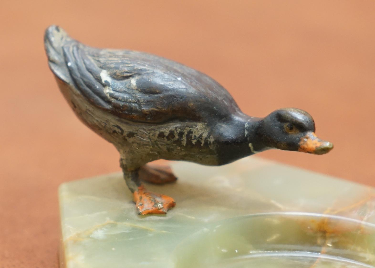 We are delighted to offer for sale this lovely circa 1920s Austrian cold painted bronze ashtray

A highly collectable and well made piece in good period condition

Dimensions:

Height 5cm

Width 11cm

Depth 9cm

Please note all