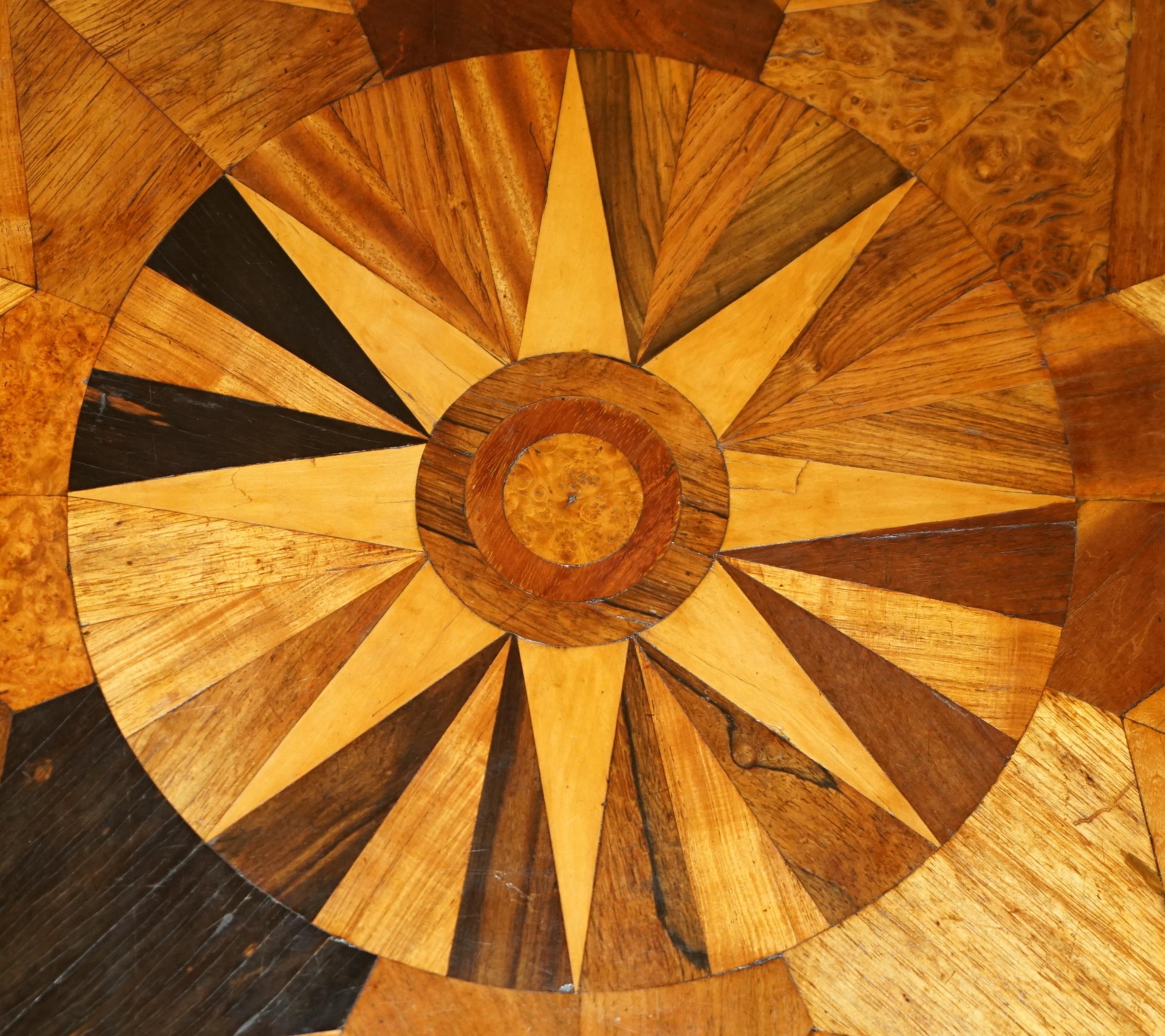 Fatto a mano SUBLIME CIR 1800 ANTIQUE SPECIMEN WOOD OCCASIONAL TILT TOP TABLE BURR WALNUT OAK in vendita