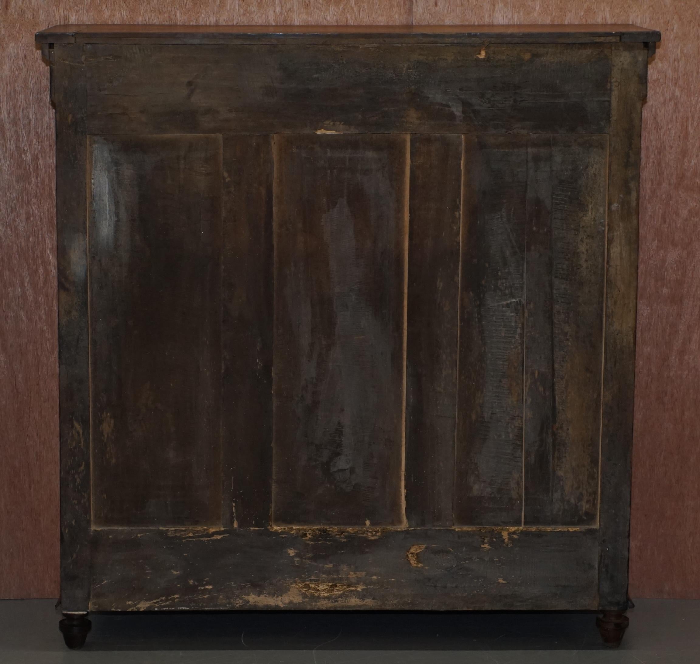 Sublime armoire de cuisine ou de salle à manger ancienne en bois fruitier français, datant d'environ 1820 en vente 8