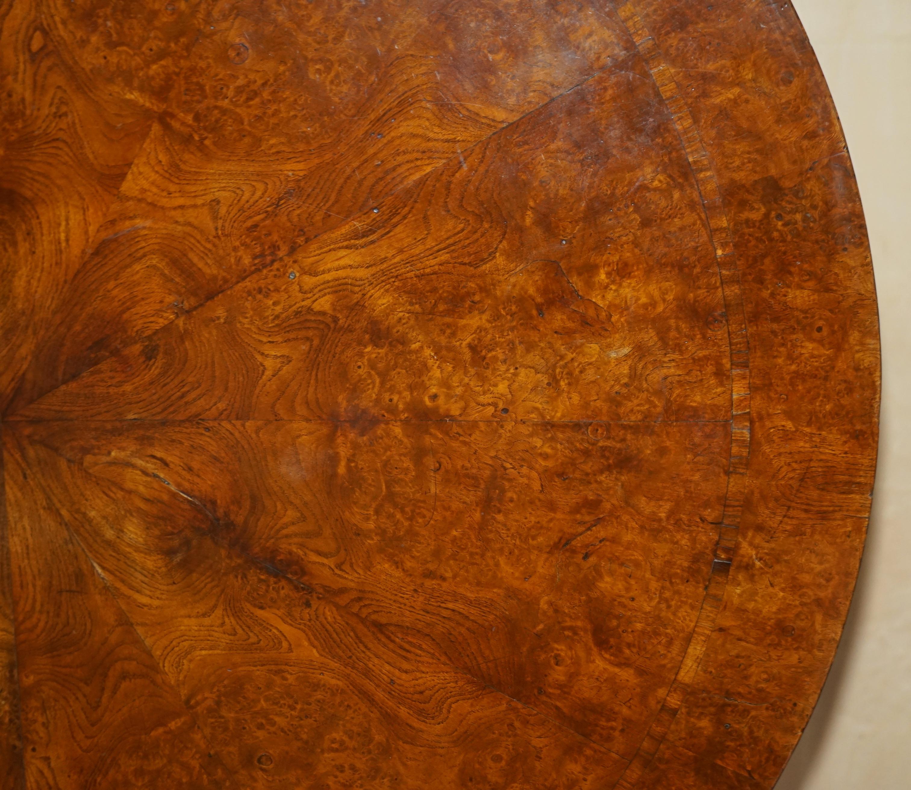 Sublime circa 1840 Victorian Pollard Oak Hand Carved Centre Occasional Table For Sale 11