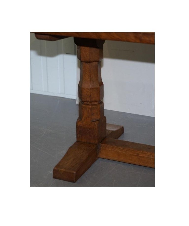 Sublime circa 1950s Robert Mouseman Thompson 6 Person Dining Table Must