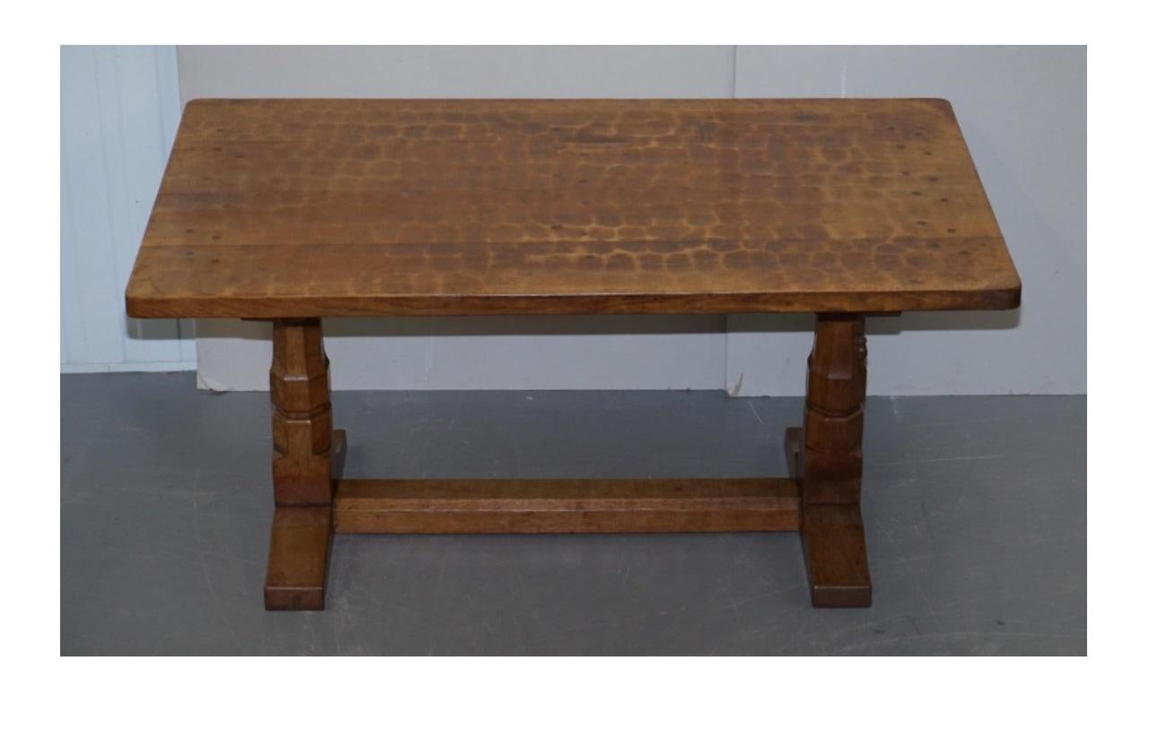 Mid-Century Modern Sublime circa 1950s Robert Mouseman Thompson 6 Person Dining Table Must See For Sale