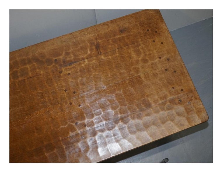 Sublime circa 1950s Robert Mouseman Thompson 6 Person Dining Table Must