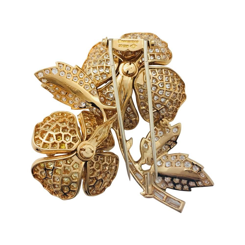 A 750/000 yellow gold Boucheron brooch 