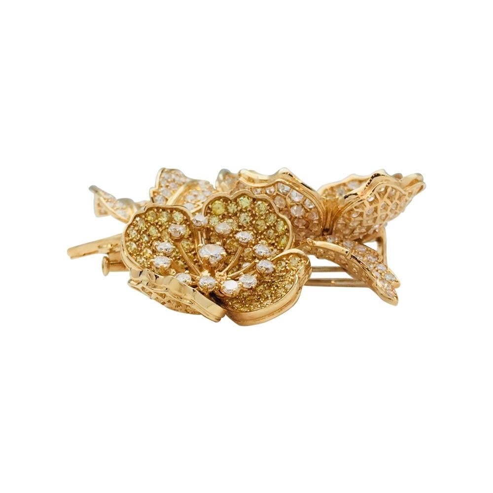 Contemporary Boucheron Brooch Eglantine collection