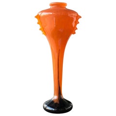 Sublime Elongated Art Deco Schneider Vase