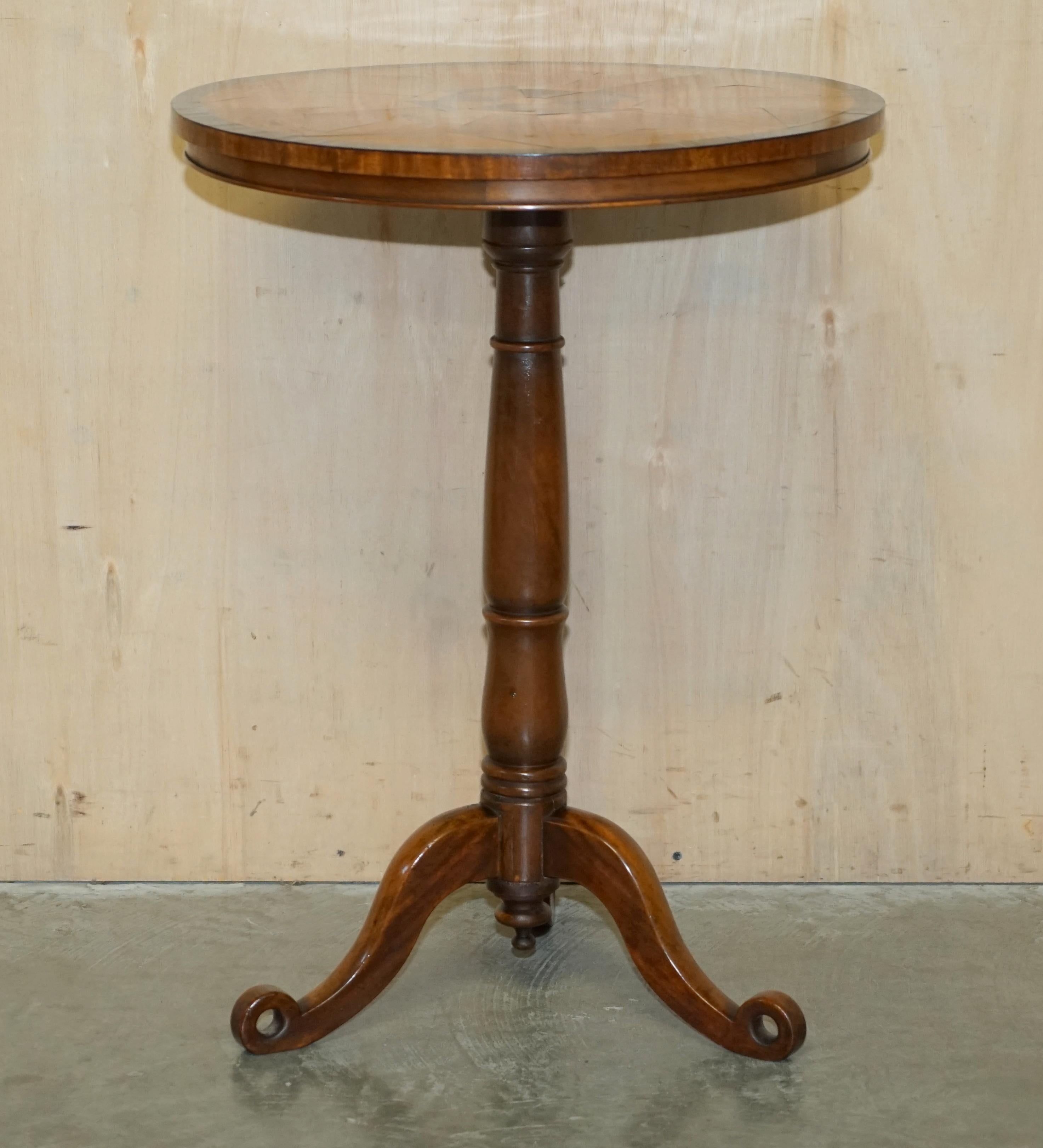 SUBLIME FULLY RESTORED CIRCA 1840 ANTiQUE SPECIMEN WOOD OCCASIONAL SIDE TABLe For Sale 11