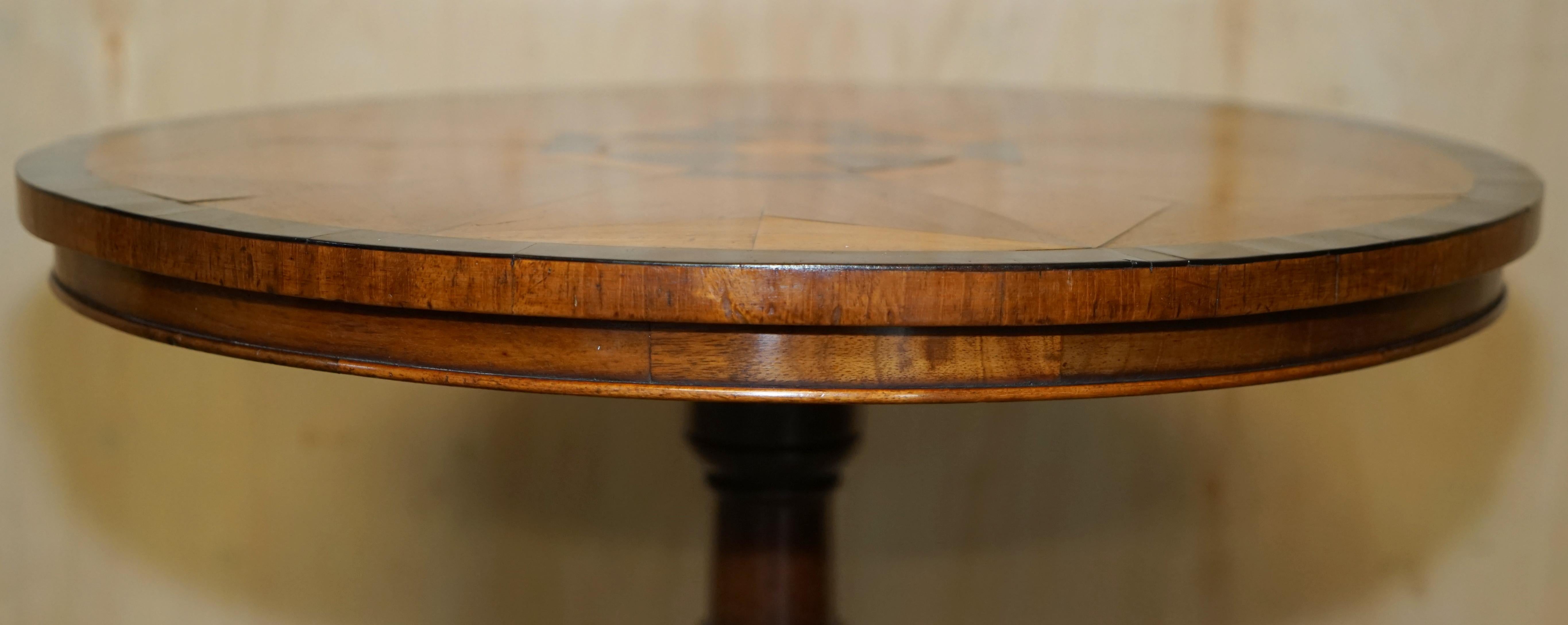 English SUBLIME FULLY RESTORED CIRCA 1840 ANTiQUE SPECIMEN WOOD OCCASIONAL SIDE TABLe For Sale