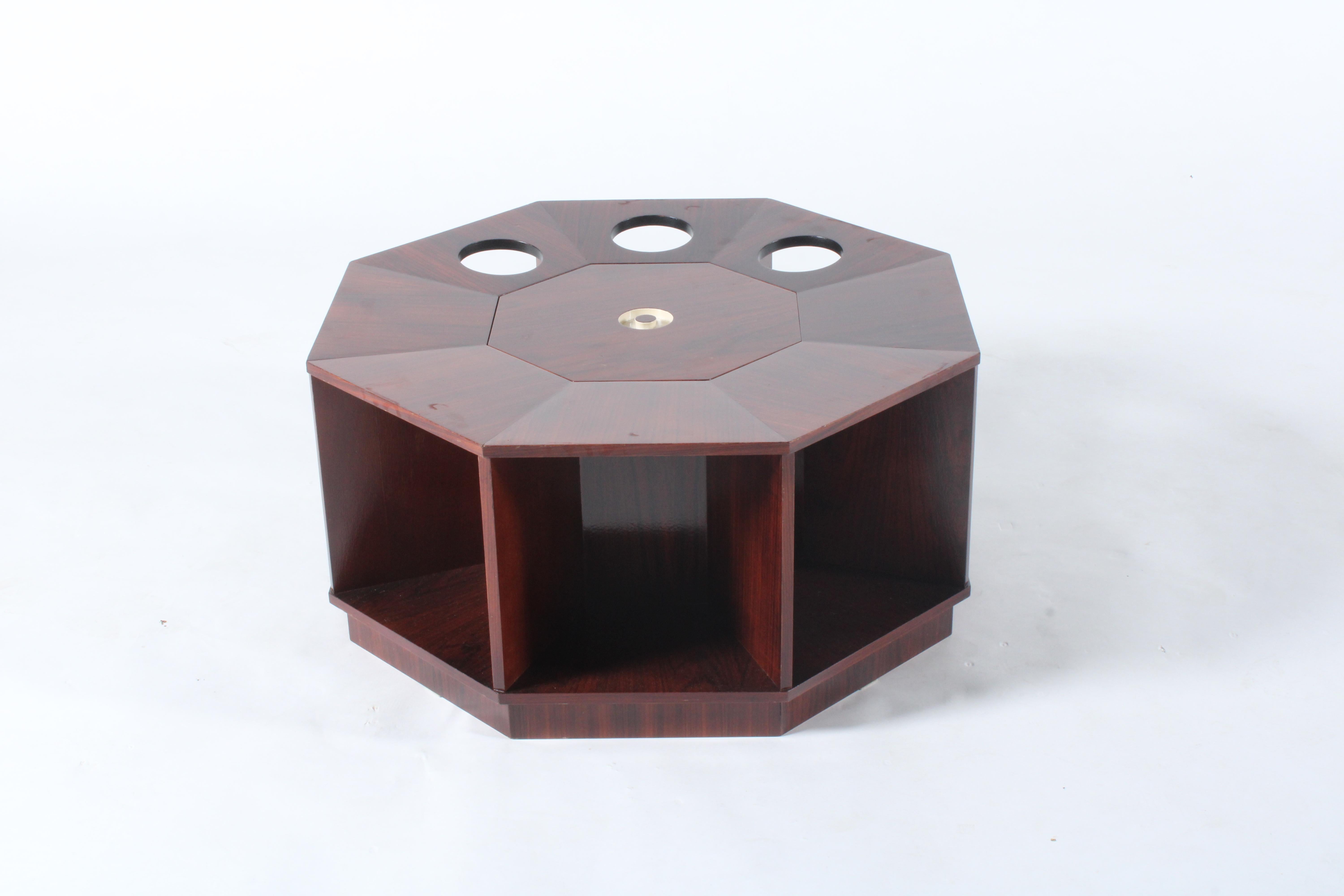 Sublime Mid Century Italian Octagonal Coffee / Cocktail Table *Free Delivery For Sale 6