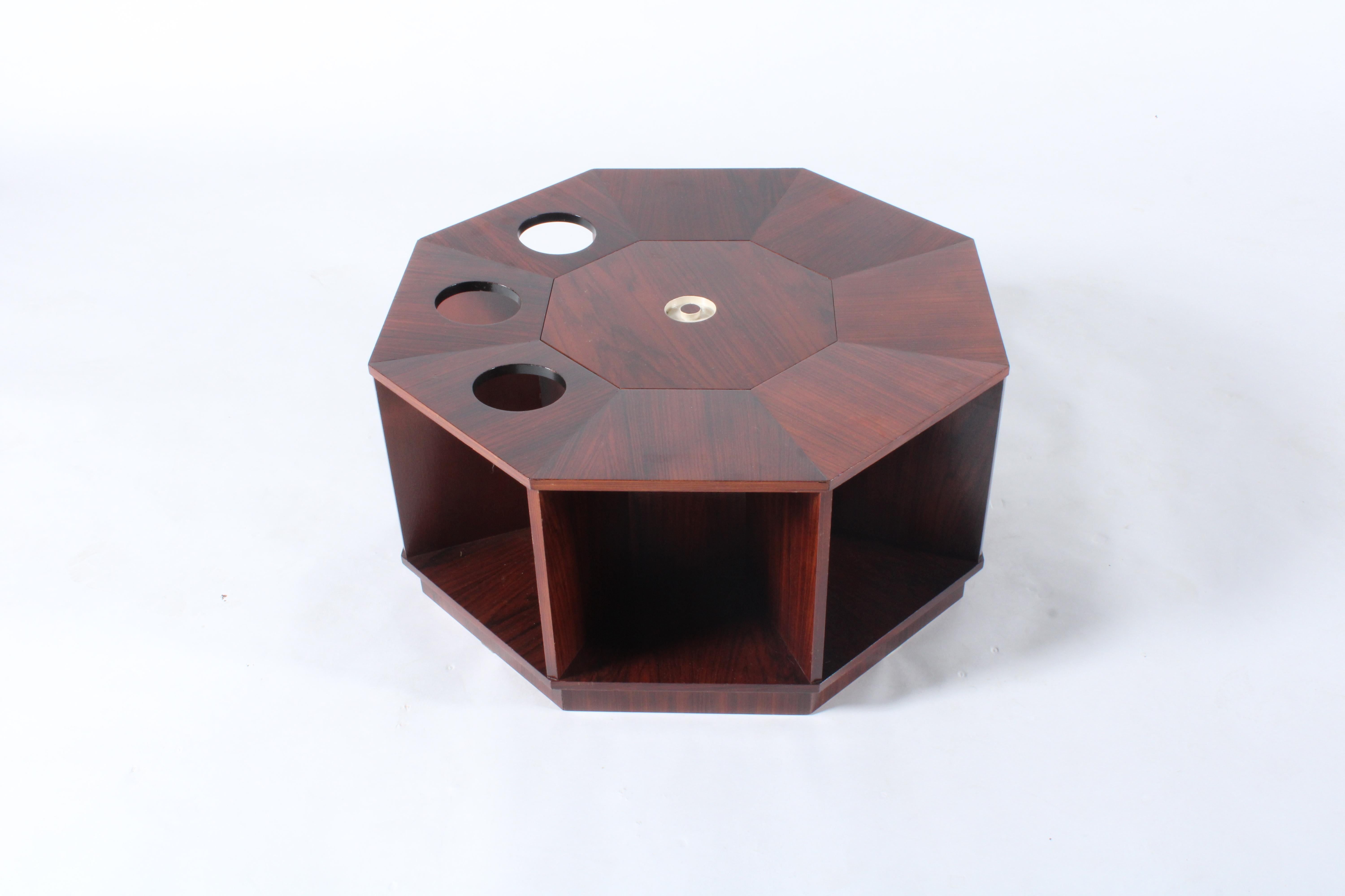Hand-Crafted Sublime Mid Century Italian Octagonal Coffee / Cocktail Table *Free Delivery For Sale