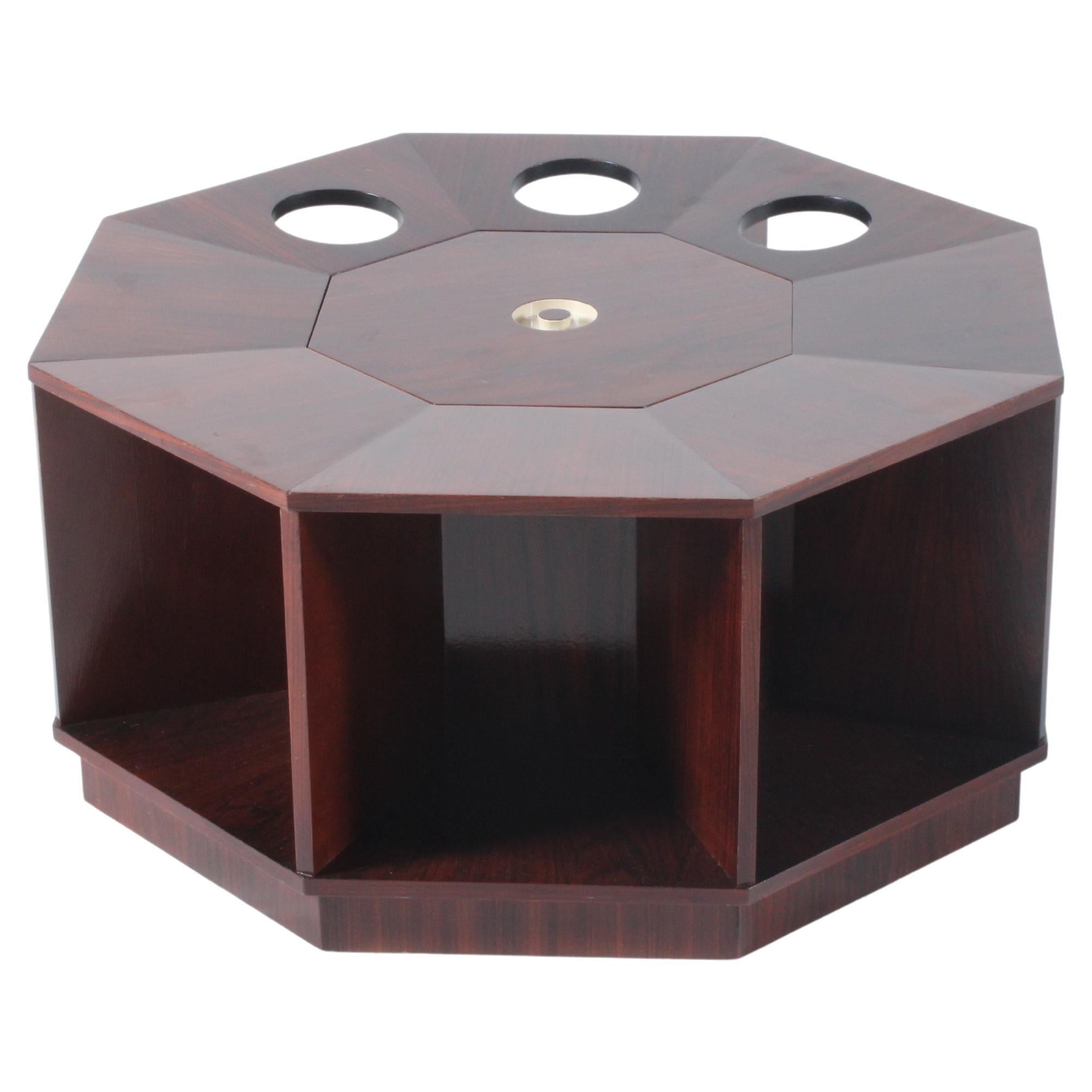 Sublime Mid Century Italian Octagonal Coffee / Cocktail Table *Free Delivery For Sale