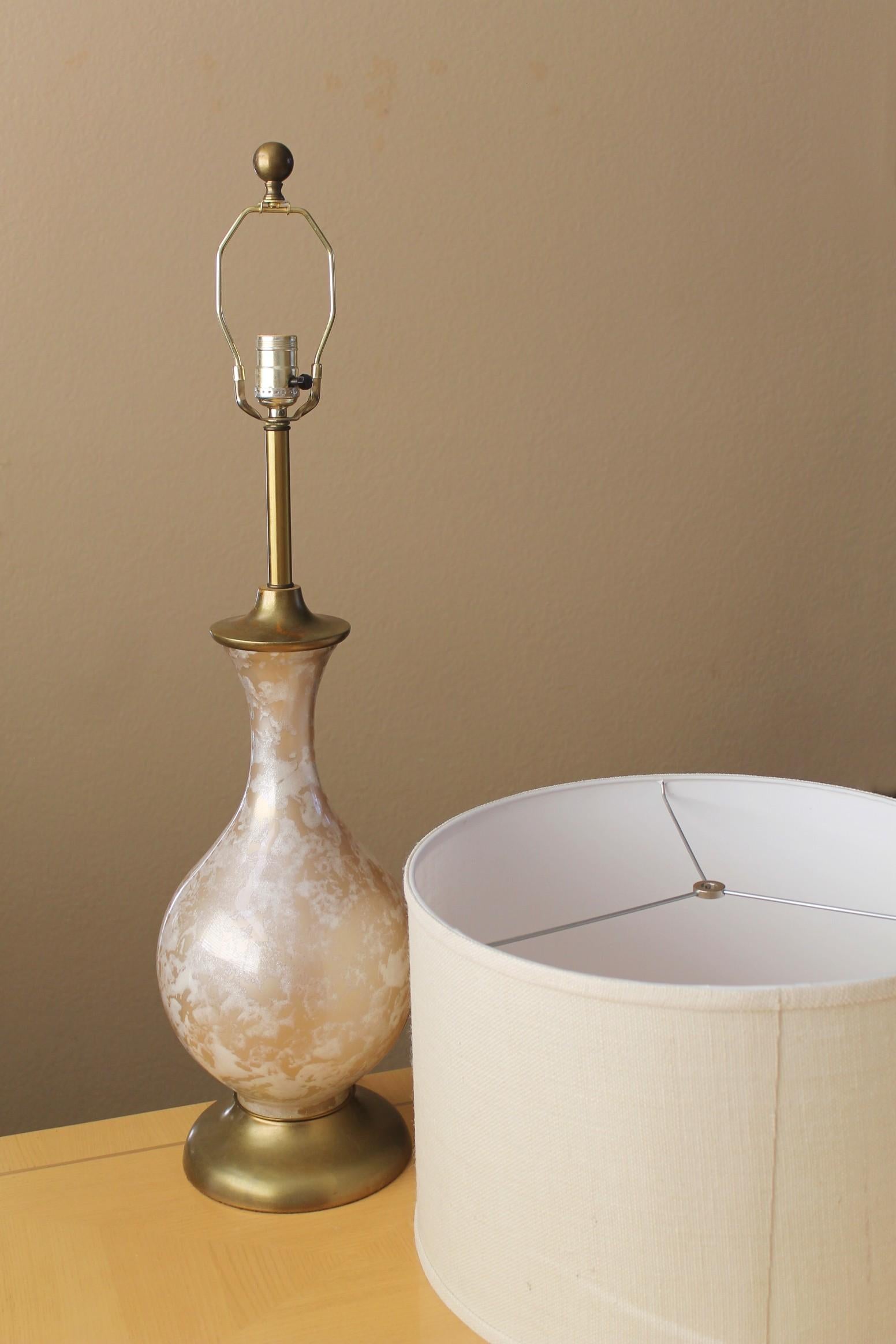 Sublime Murano Glass Mid Century Table Lamp! Italian Decorator Lighting 1950s For Sale 2