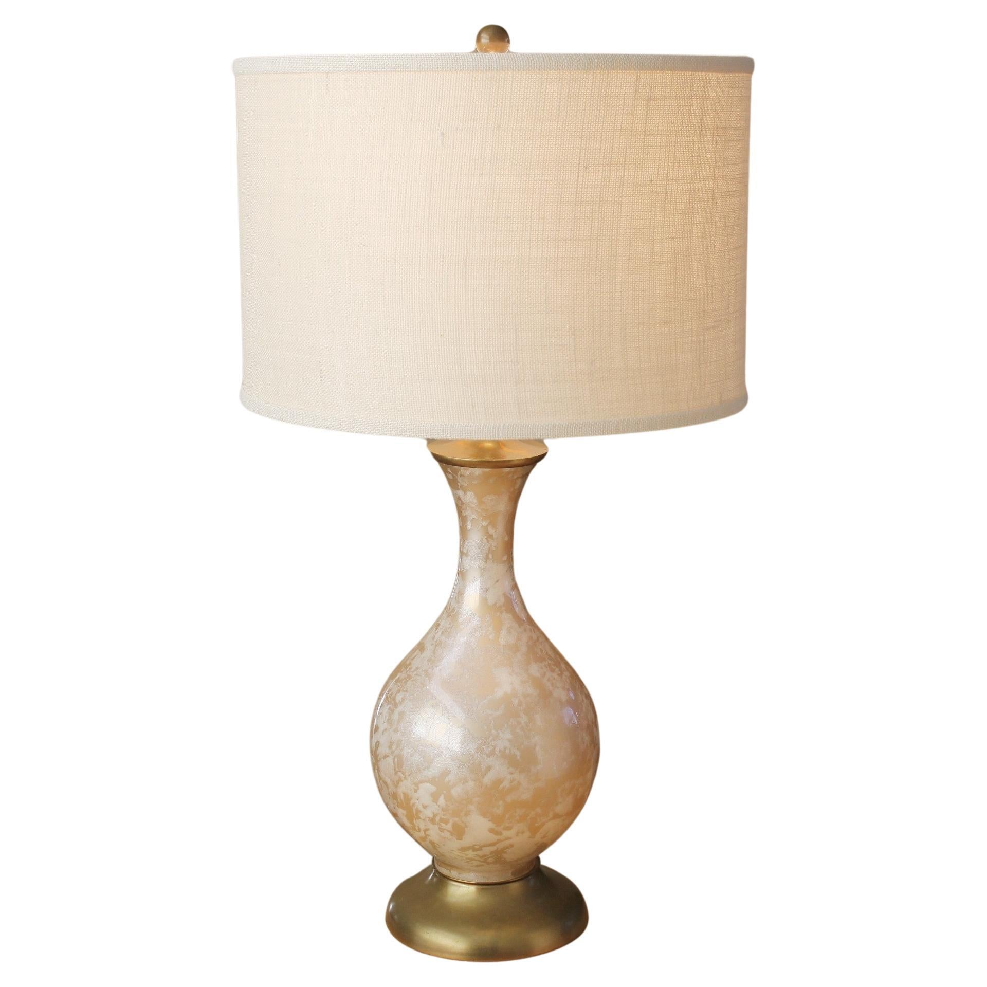 Sublime Murano Glass Mid Century Table Lamp! Italian Decorator Lighting 1950s For Sale