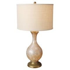 Sublime Murano Glass Mid Century Table Lamp! Italian Decorator Lighting 1950s