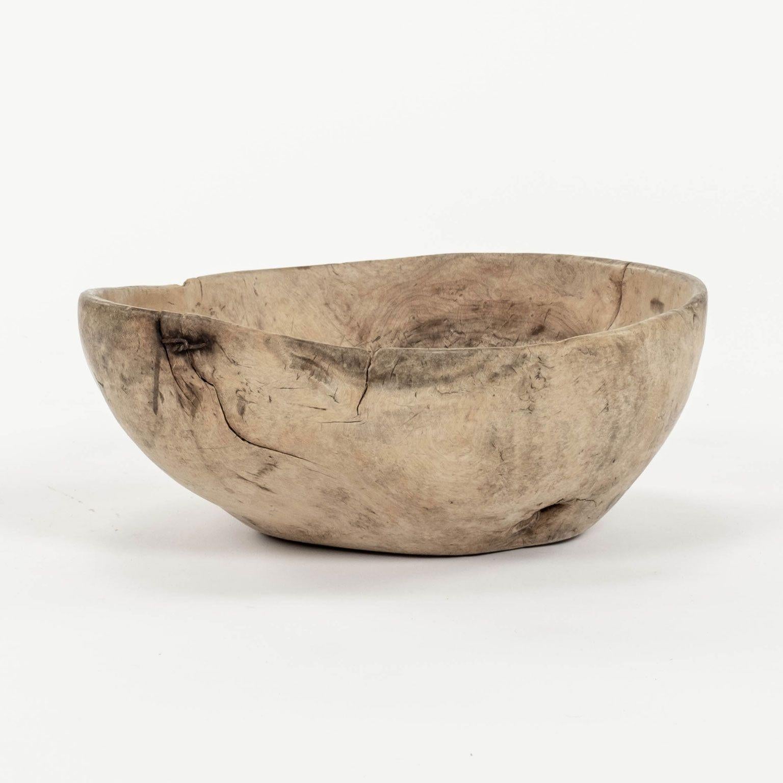 Swedish Sublime Organically-Shaped Primitive 18th Century Scandavian Root Bowl For Sale