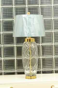 Sublime Pair of Restored Blown Murano Swirl Lamps, Italy, circa 1970