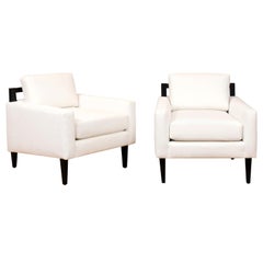 Sublime Pair of Sleek Modern Loungers by Baker, circa 1958 - 2 Pair Available