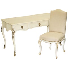 Sublime Ralph Lauren Cannes French Bureau Plat Desk & Office Chair Part of Suite