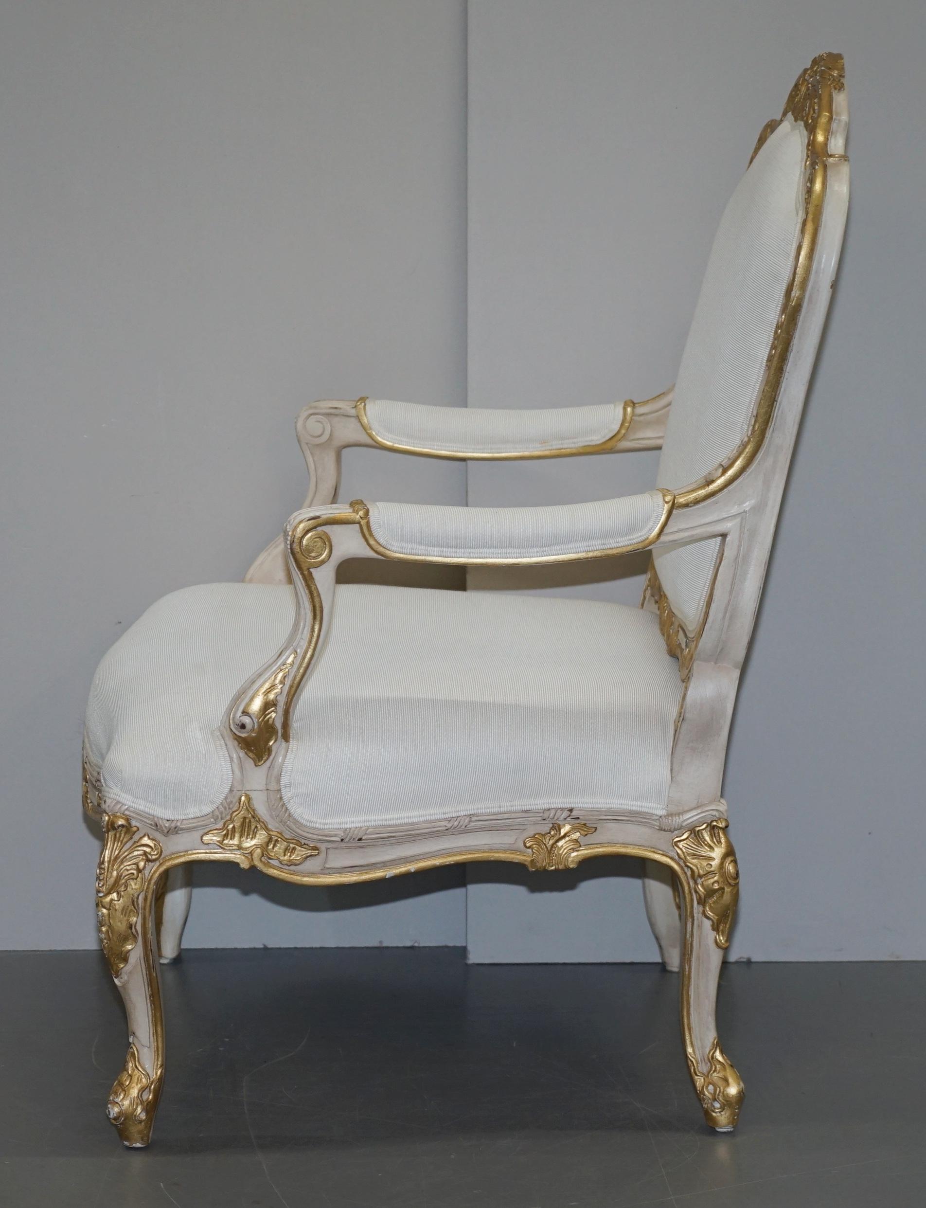 Hand-Painted Sublime Ralph Lauren Indian Cove Lodge Fauteuil from the Cannes Estate Suite