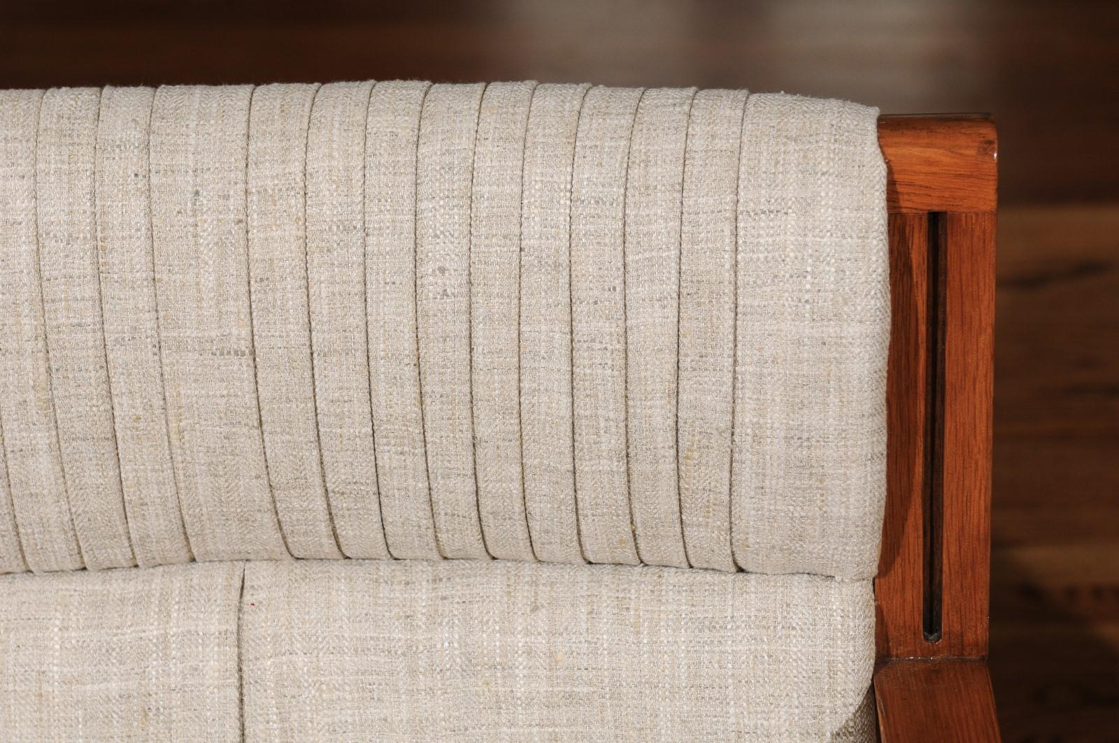 Sublime Restored Set of 12 Dining Chairs by John Saladino for Baker, circa 1985 1