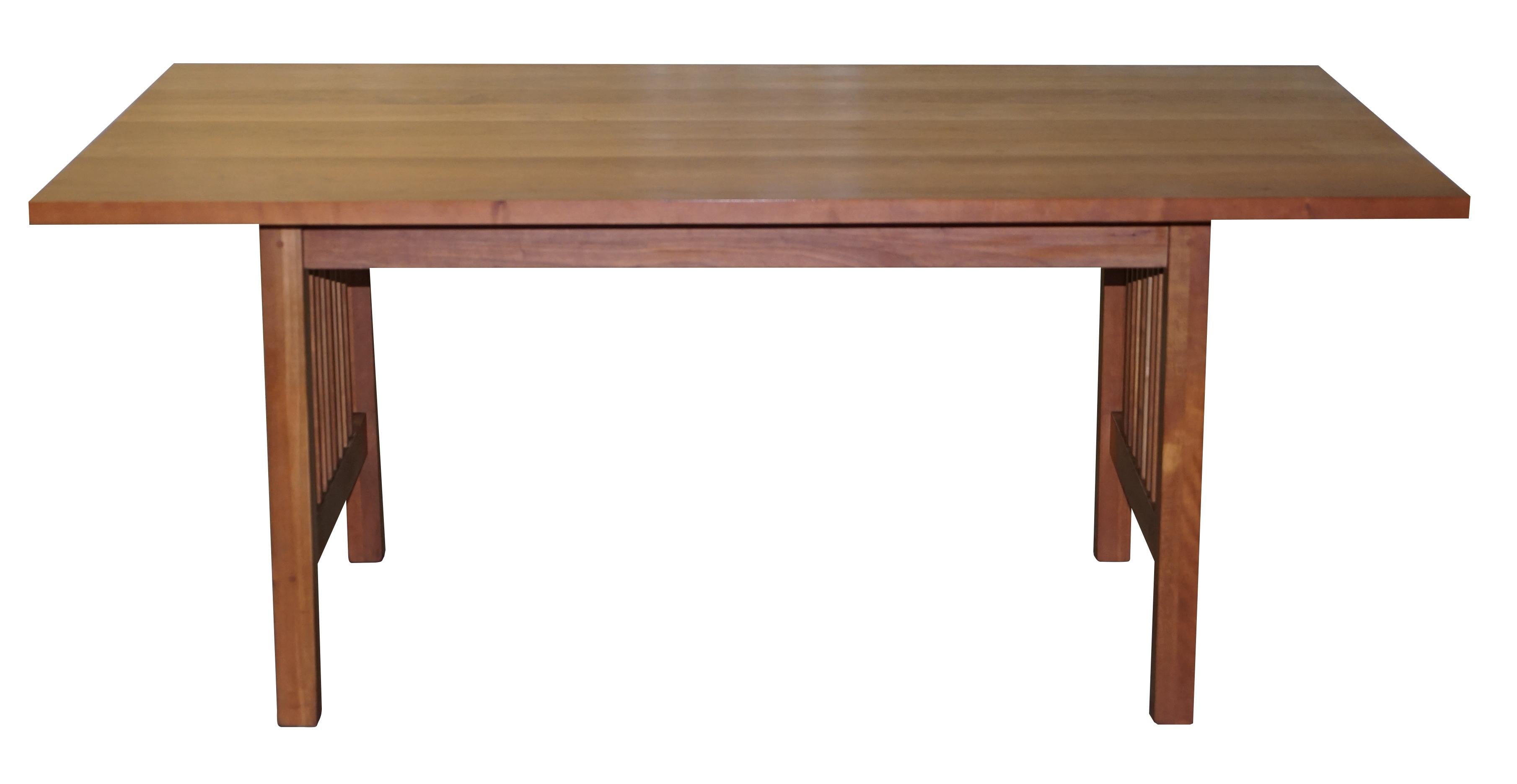 RIVA 1920 MADE IN ITALY SOLID AMERICAN BLACK CHERRY WOOD REFECTORY DINING TABLe 7