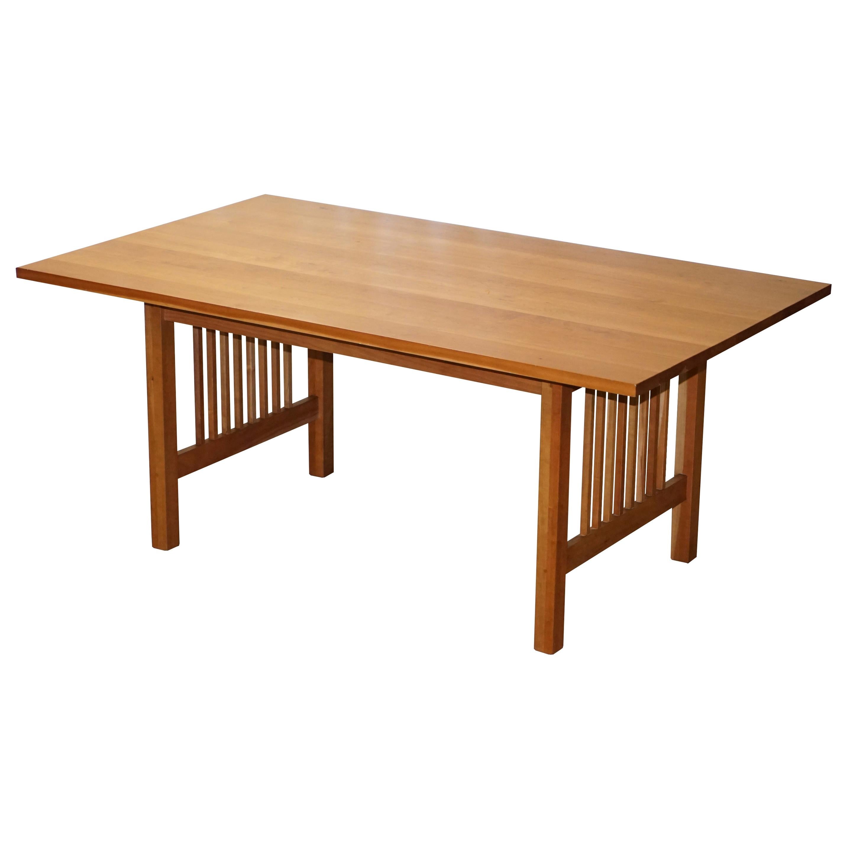 RIVA 1920 MADE IN ITALY SOLID AMERICAN BLACK CHERRY WOOD REFECTORY DINING TABLe