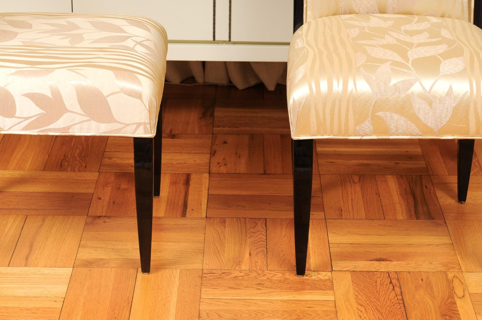Sublime set di 8 sedie Deco Revival di Sally Sirkin Lewis per J. Robert Scott in vendita 9