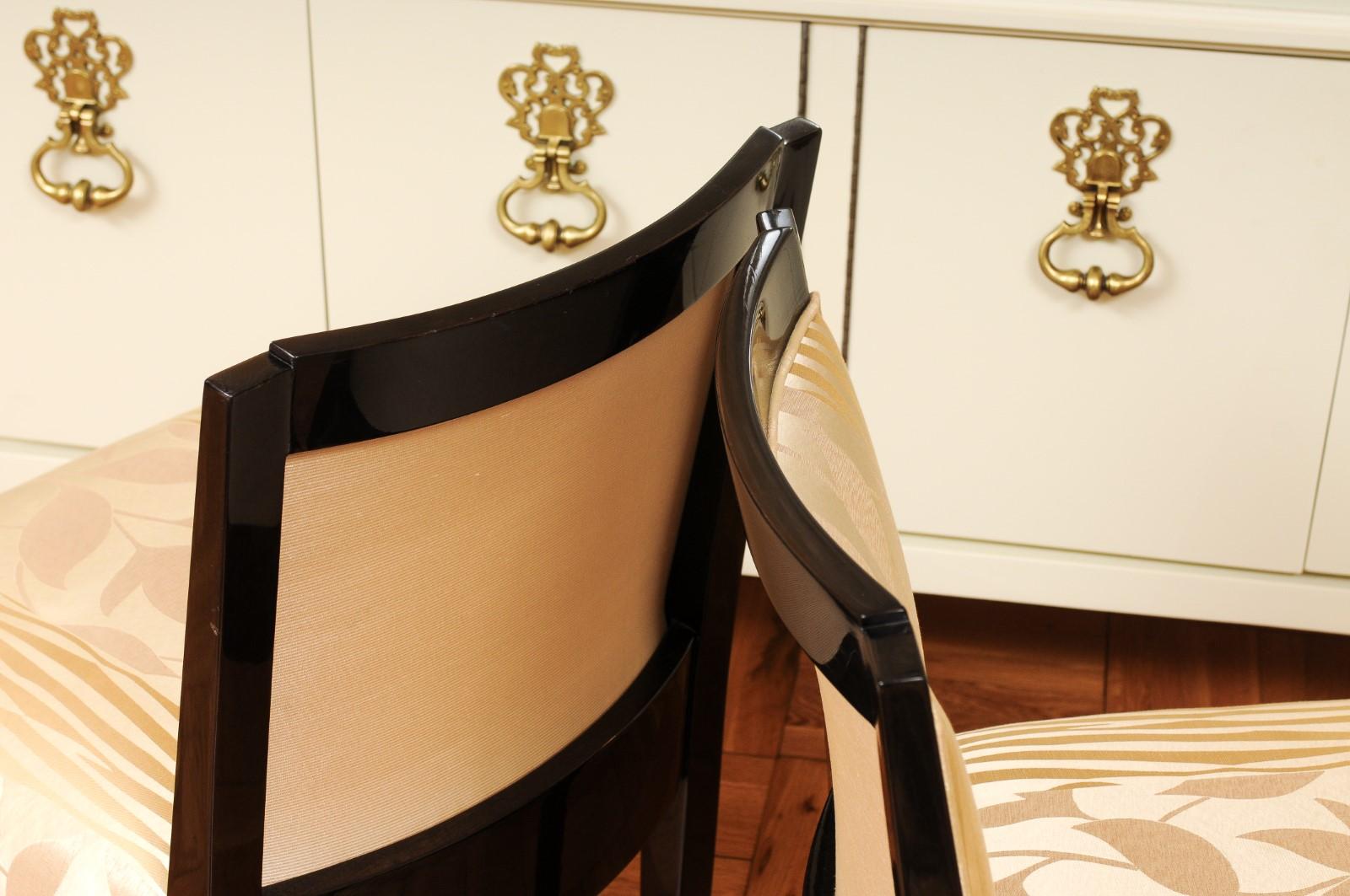 Sublime set di 8 sedie Deco Revival di Sally Sirkin Lewis per J. Robert Scott in vendita 11