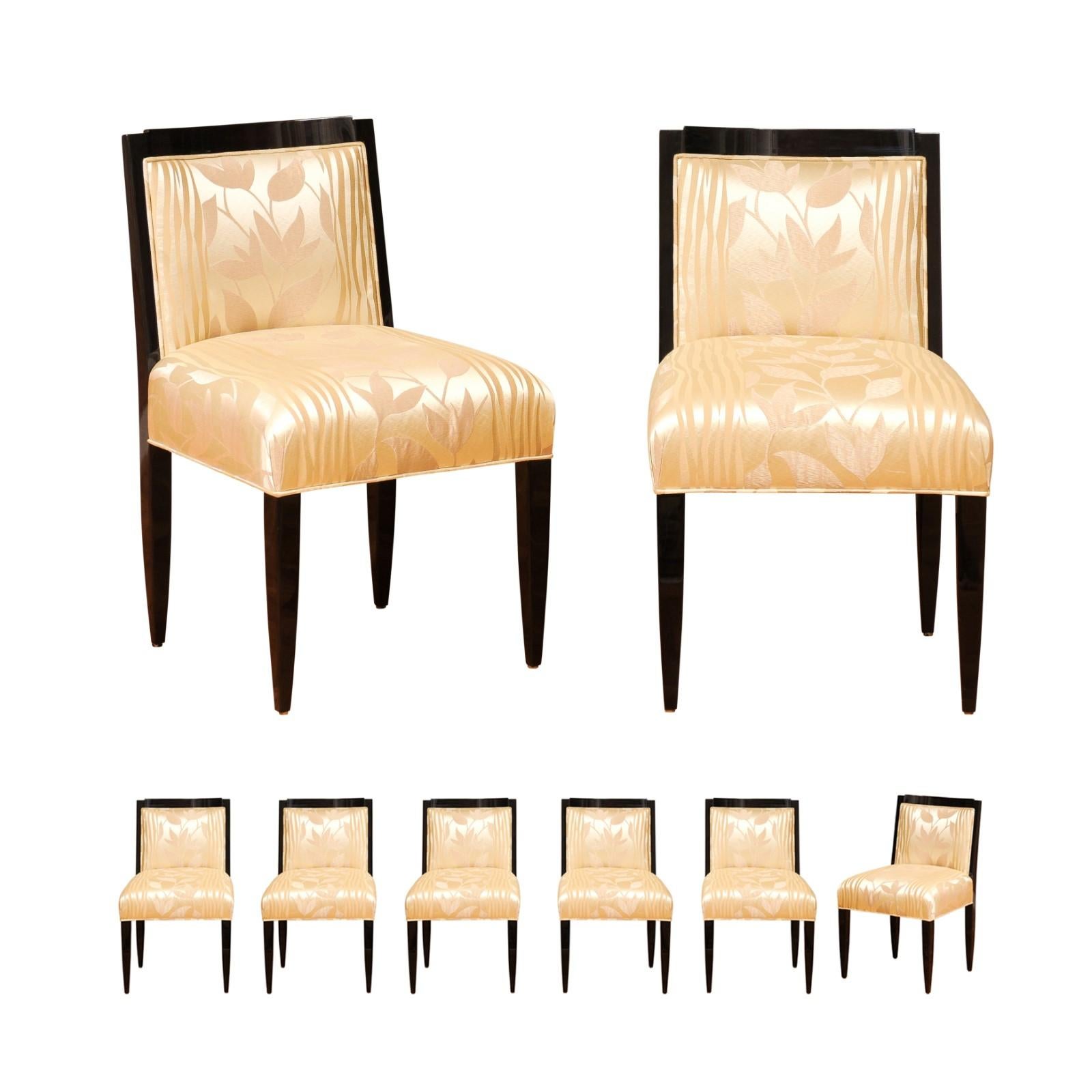 Sublime set di 8 sedie Deco Revival di Sally Sirkin Lewis per J. Robert Scott in vendita 13