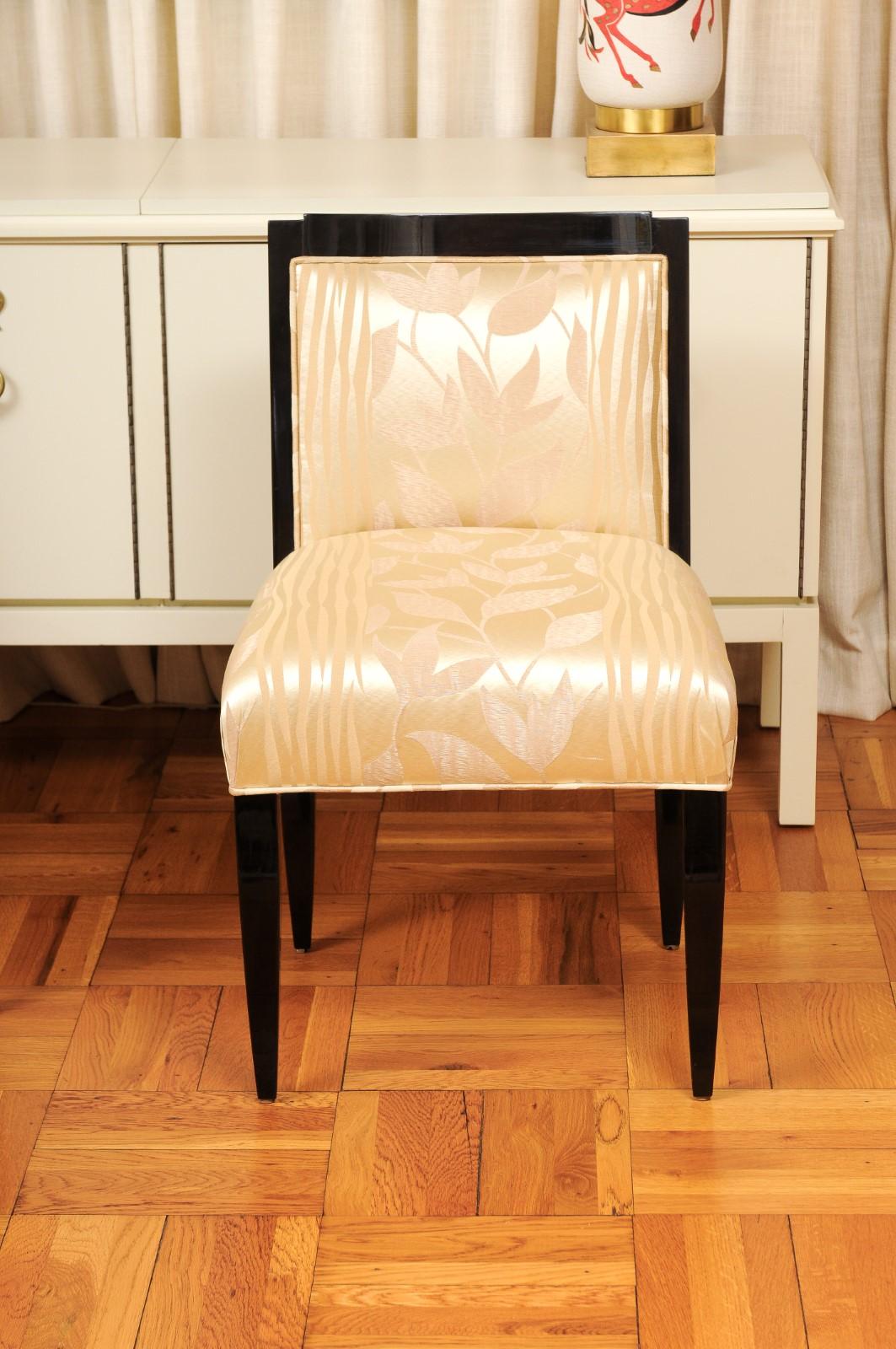 Americano Sublime set di 8 sedie Deco Revival di Sally Sirkin Lewis per J. Robert Scott in vendita